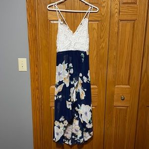 Open Back High-Low Dress